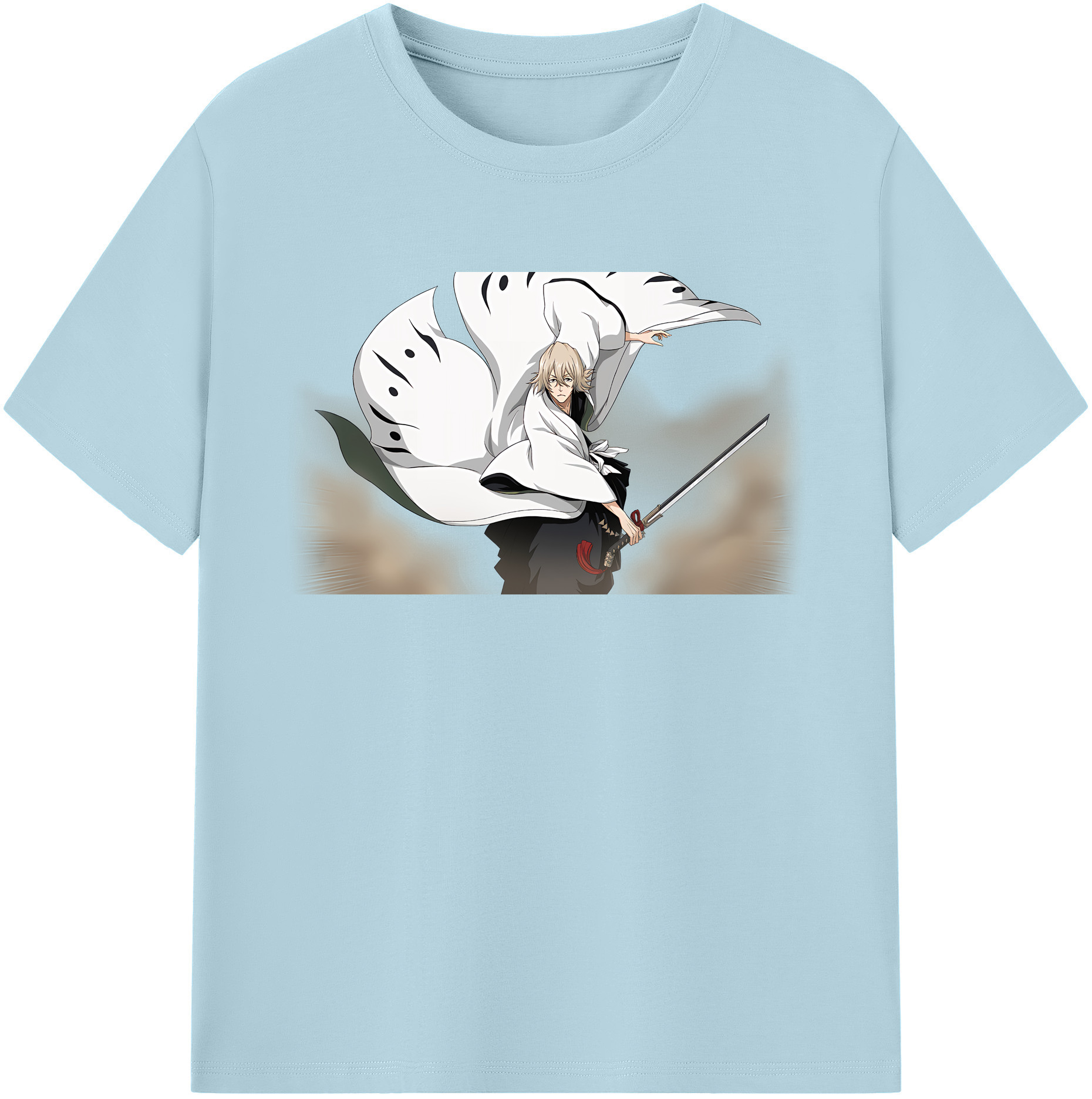 （画像用） "ブリーチ 浦原 喜助（うらはら きすけ） BLEACH Urahara Kisuke " 綿100％半袖Tシャツ（フロントプリント）